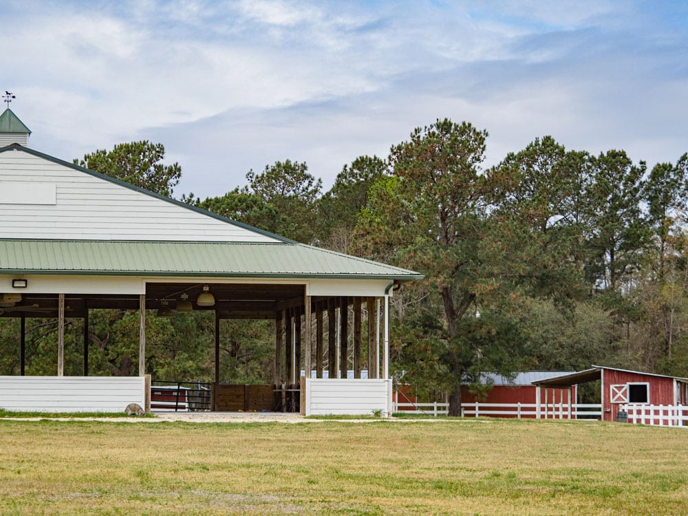 One side of the Brian M. Carmody Pavilion at Windwood Farm